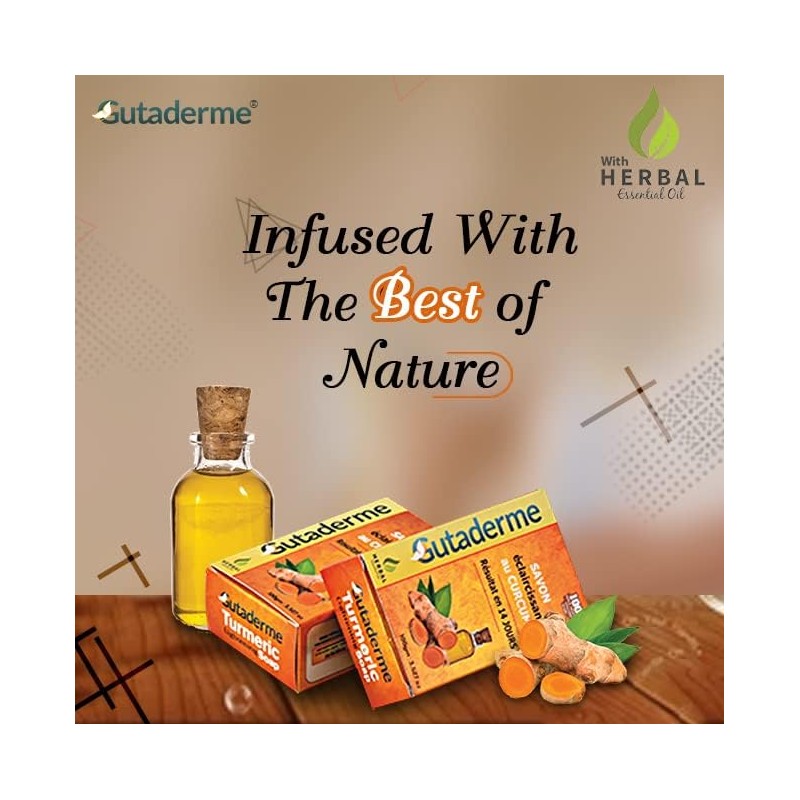 Turmeric Skin Soap - Natural Beauty Soap Bar for Acne,