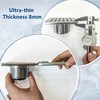 Neodrain Square Shower Drain, 4 in Brushed 304 Stainless Steel