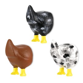 Bonuci 3 Pcs Chicken Butt Magnet Fun Refrigerator Magnets Farm Animal Butt Magnets Chicken Gift Decorations Funny Refrigerator Photo for Home and Office Decor Animal Lover Gift