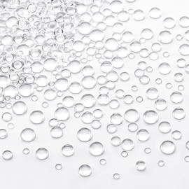 350 Pcs Clear Dewdrop Water Droplets Embellishments Nail Enhancement Handicraft Embellishments for DIY Crafts Card Making Decor, Scrapbooking Embellishments