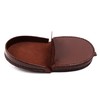 Mens Real Leather Coin Tray Purse LARGE 8cm x 9cm