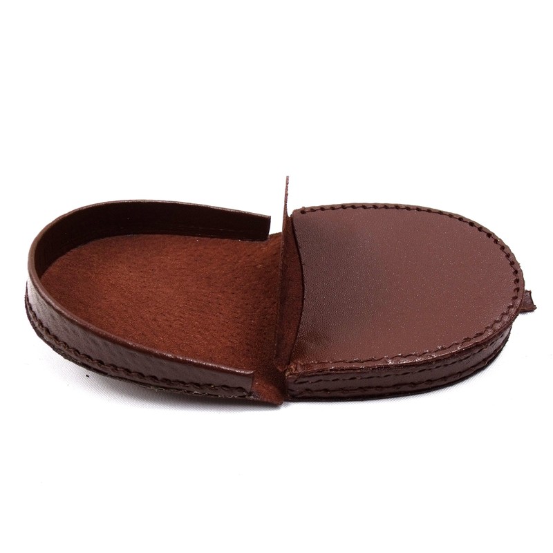 Mens Real Leather Coin Tray Purse LARGE 8cm x 9cm
