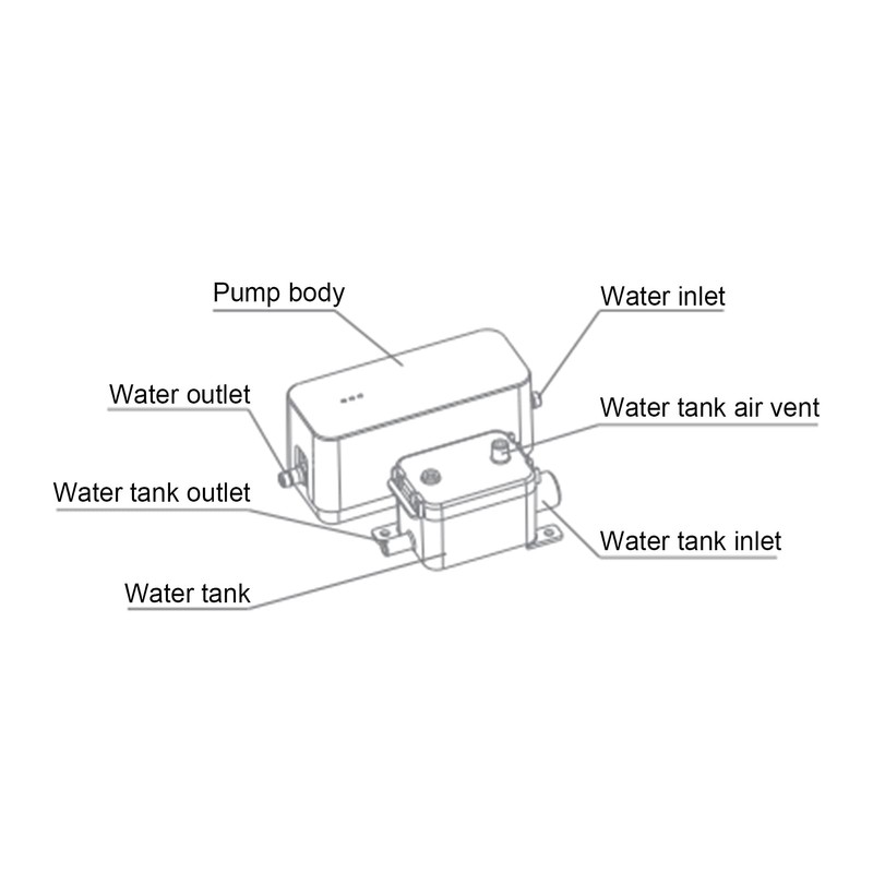 Condensate Pump for Air Conditioners AC110V-240V Automatic Condensate Drain Pump