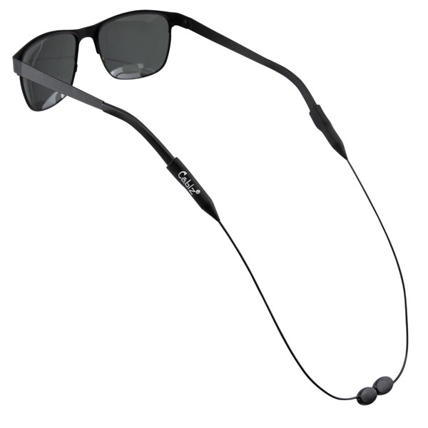 Cablz Monoz Adjustable Eyewear Retainer | Monofilament-Like Line, Adjustable, Off-The-Neck Eyewear Retainer, 14 in (Black)