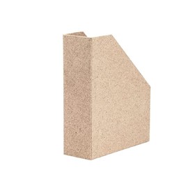 Rössler 1318452390 - S.O.H.O. Magazine File for DIN A4, 8 x 26 x 31.2 cm, Cacao, Pack of 1, Magazine Rack Cardboard
