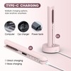 Travel Flat Iron Cordless, Mini Hair Straightener and Curler for