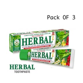 Al-Riyan 3 Pack ~ Al-Riyan, 5 in 1 Flouride-Free Essential oils Herbal Toothpaste .