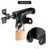 QWORK Slide Bolt Gate Latch, Heavy-Duty Gate Lock with Padlock