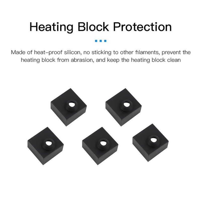 Creality Original 10pcs 0.4mm Nozzle with 5pcs Silicone Sock, for