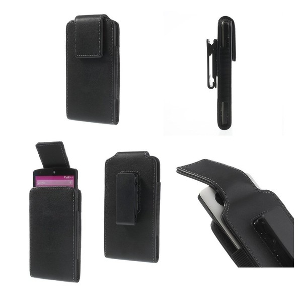 DFV mobile - Magnetic leather holster case belt clip rotary