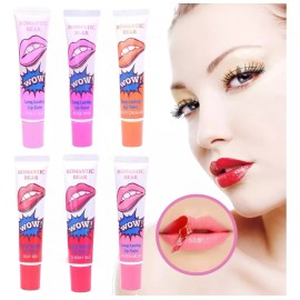 Wow Romantic Bear Labial Tinta Indeleble Larga Duración Peel Off Lip Gloss Acabado Lovely Peach Color A Escoger