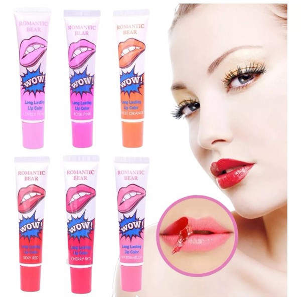 Wow Romantic Bear Labial Tinta Indeleble Larga Duración Peel Off
