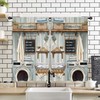 Miyotaa Farmhouse Laundry Room Curtains 2 Panels 27.5W x 39H