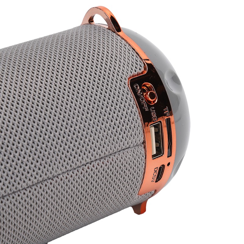 Bluetooth 5.0 Speaker Portable Flashlight Column TWS HiFi Stereo FM