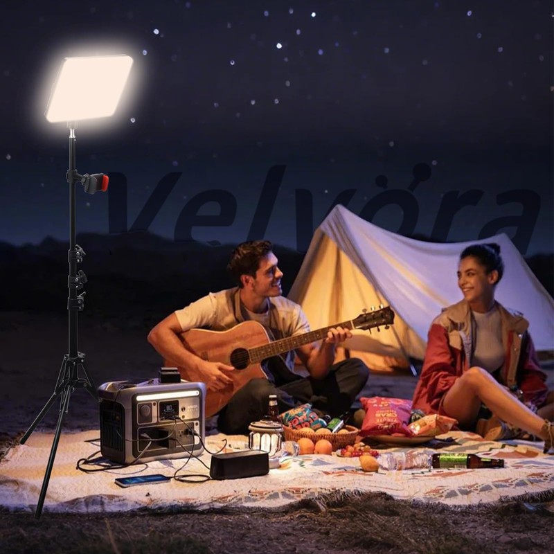 2-Pack LED Video Light Kit, Velvora 15W Photography Lighting with