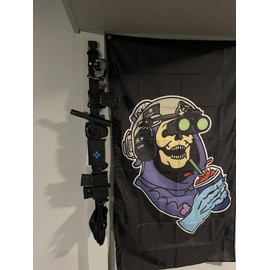 Hammy3DPrints Cobra Buckle Belt Wall Mount Gear Holder Storage Rack Tactical D Ring (Normal, Black)