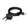 EyezOff Adjustable Cable Lock, Double-Loop Function, 2 Keys, 8mm x