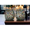 Mexican Confetti Rock Wine Glasses - Set of 2 |