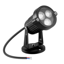 LemonBest Landscape Lights - Low Voltage Outdoor Landscape Spotlight - Waterproof LED Landscape Lights for Yard Garden Patio Driveway House Cool White