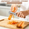 MultiFunctional Vegetable Peeler, Non-Slip Wooden Handle with Sharp Stainless Steel