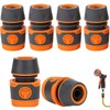 Pack of 6 hose connectors, 1/2 inch, hose coupling, 1/2