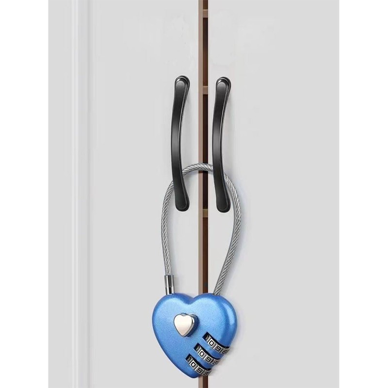 LITAITAI Padlock, Combination Lock, Small Locker Locks, Stainless Steel, Heart