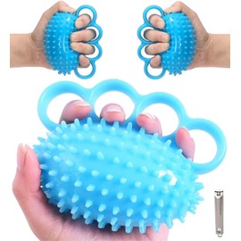 Hand Exercise Grip Ball - Grip Strengthener, Improve Hand Flexibility, Finger Rehabilitation Tool, Portable Resistance Trainer for Adults