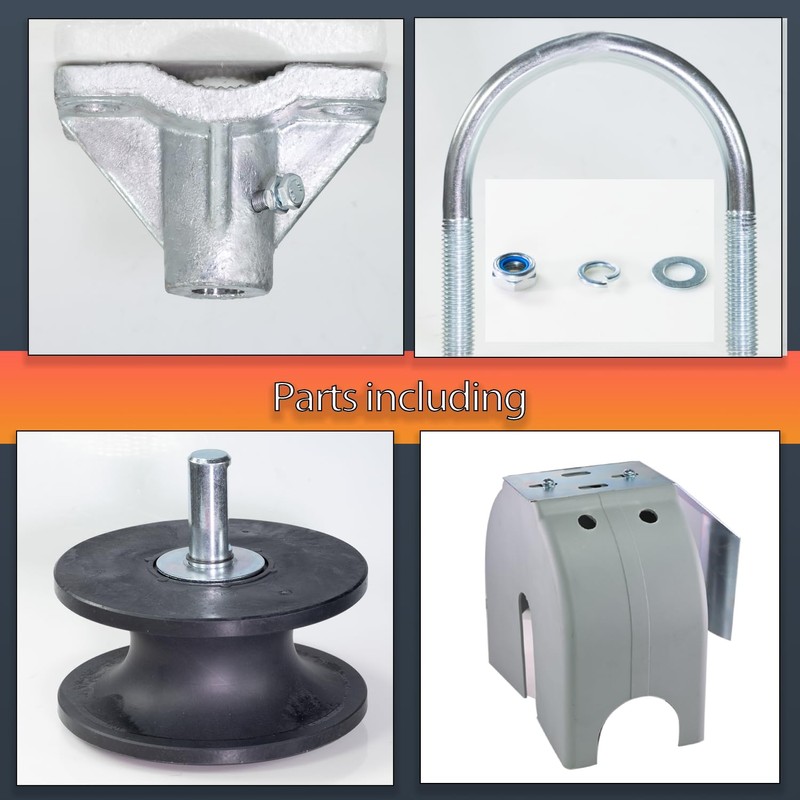 Cantilever Gate Rollers, Nylon Sliding Gate Rollers with Covers for