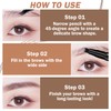 AIUEO Microblading Eyebrow Pencil Dark Brown Eyebrow Pen Long Lasting