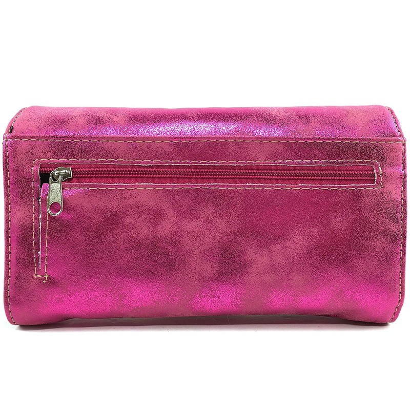 Zelris Spring Bloom Western Concho Women Crossbody Wrist Trifold Wallet
