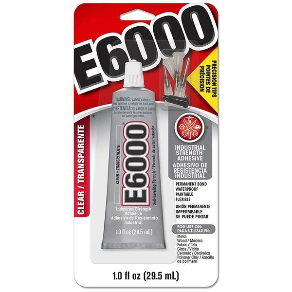 E6000 E6000 231020 Adhesive with Precision Tips, 1.0 fl oz