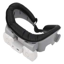 VR Cooling Fan Face Pad, Knob Adjustable Comfortable Protein Leather and Sponge Replacement VR Cooling Face Pad for Relieving Hot Air, Denashv538oemcx0