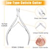 4 Piece Cuticle Pusher Set, Stainless Steel Cuticle Remover, Metal
