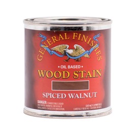 General Finishes Oil Based Penetrating Wood Stain, 1/2 Pint, Spiced Walnut