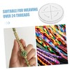 IWOWHERO Kumihimo Braiding Board Slot Thick Braided Disk for Bracelet