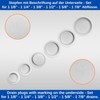 Universal Plug Set, 6 Pack with All Sizes, in White,