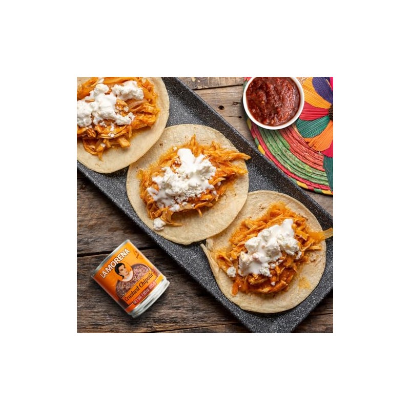 La Morena Crushed Chipotle peppers 7.9oz (SINGLE) (Packaging may vary)