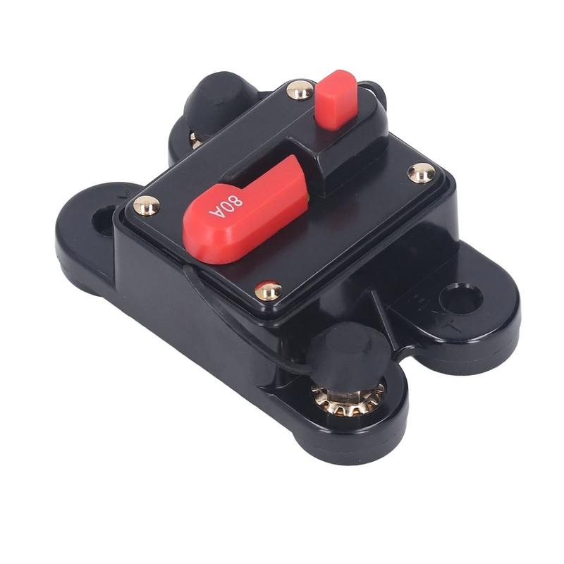 Circuit Breaker Manual Reset 1/4in Overcurrent Protection DC 12‑48V for