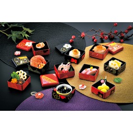 Tatsumiya 575279 HAKOYA Heavy Delicacy Square Mini Heavy Delicacy Square (6.3 fl oz (160 ml), Black Hana-patterned Plum Plum Blossom