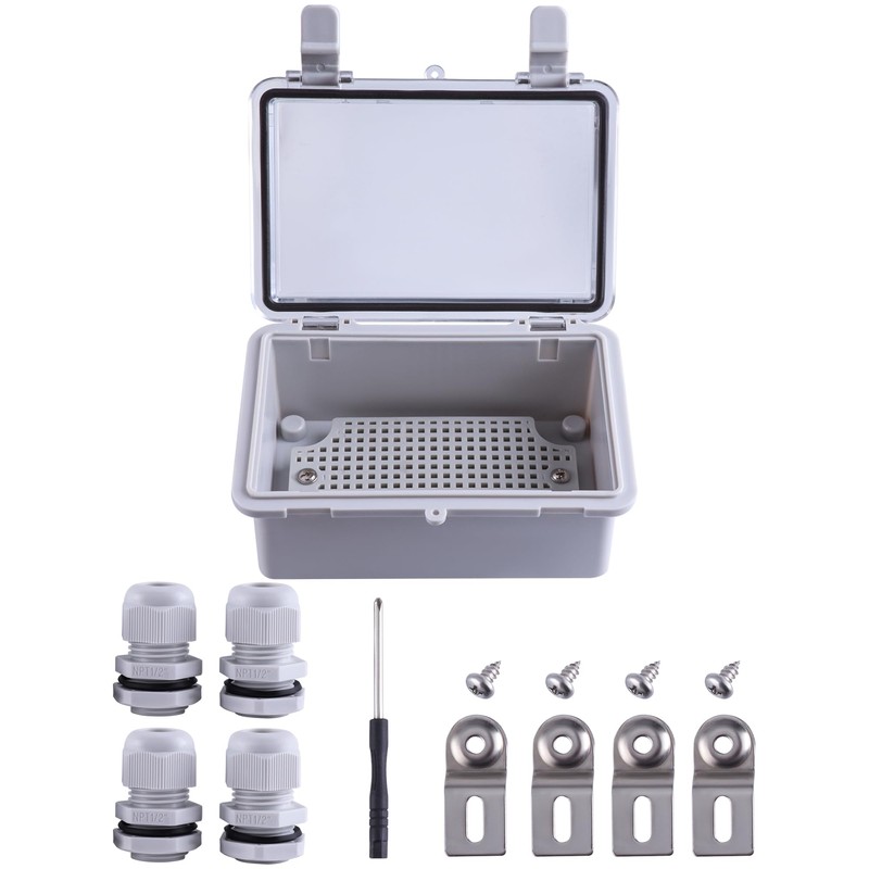 BEVDICNC Junction Box, IP67 Waterproof Junction Box, Hinged Shell Outdoor