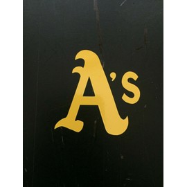 TWO OAKLAND A'S BASEBALL HELMET VINYL STICKER DECAL BATTING HELMET DECAL
