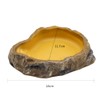 Reptile Worm Water Bowl, Medium Size Resin Rock Dish Plate,