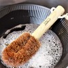 Suztain Dish Brush Of Coconut Husk With Wood Rubber Tree
