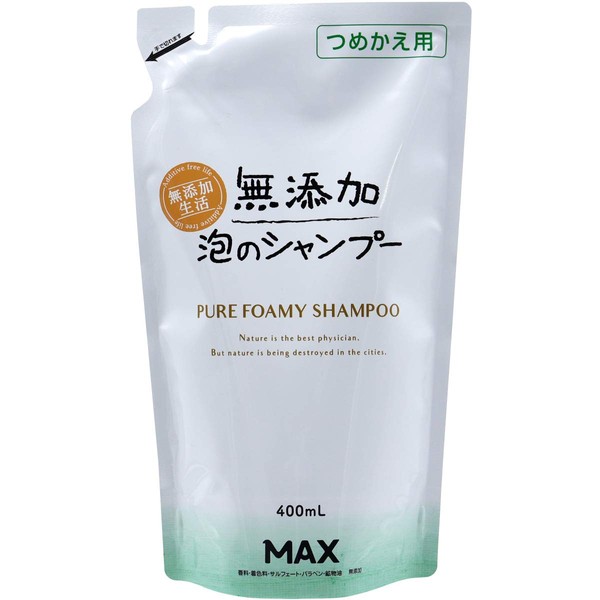 Max Additive-Free Foam Shampoo Refill, 13.5 fl oz (400 ml) (x 1)