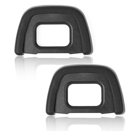 D7000 Viewfinder Eyepiece Eyecup for Nikon D7100 D7200 D7000 D750 D610 D600 D300 D300S Digital Camera [2 Packs], Replacement Eyepiece DK-23, Fire Rock Camera Eyecup Accessories DK23