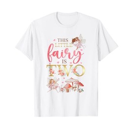 Wildflower Garden Fairy Floral 2nd Birthday Shirt Girl T-Shirt