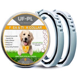UF-PL 8 Month Dog Collar - Dog Collar for All Dog Breeds and Sizes-Adjustable,Safe,Durable & Effective Collar for Dog 25 Inches-Long Lasting,Flexible,Portable & Waterproof Collar for Dogs