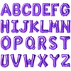 16 Inch Purple Letter Balloons Mylar Foil Alphabet Letter A-Z