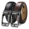 DOOPAI Men's Belt, Set of 2, Large Size, Length 41.3