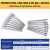107-Piece Master Torx & Allen Bit Socket Set, S2 Steel,